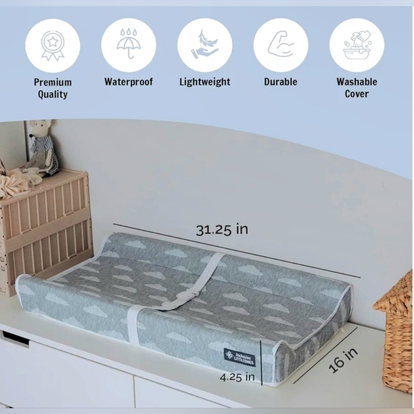 NIB Changing Pad with Cover (Box has wear and tear from shipping) but Sealed - Picture 7 of 8